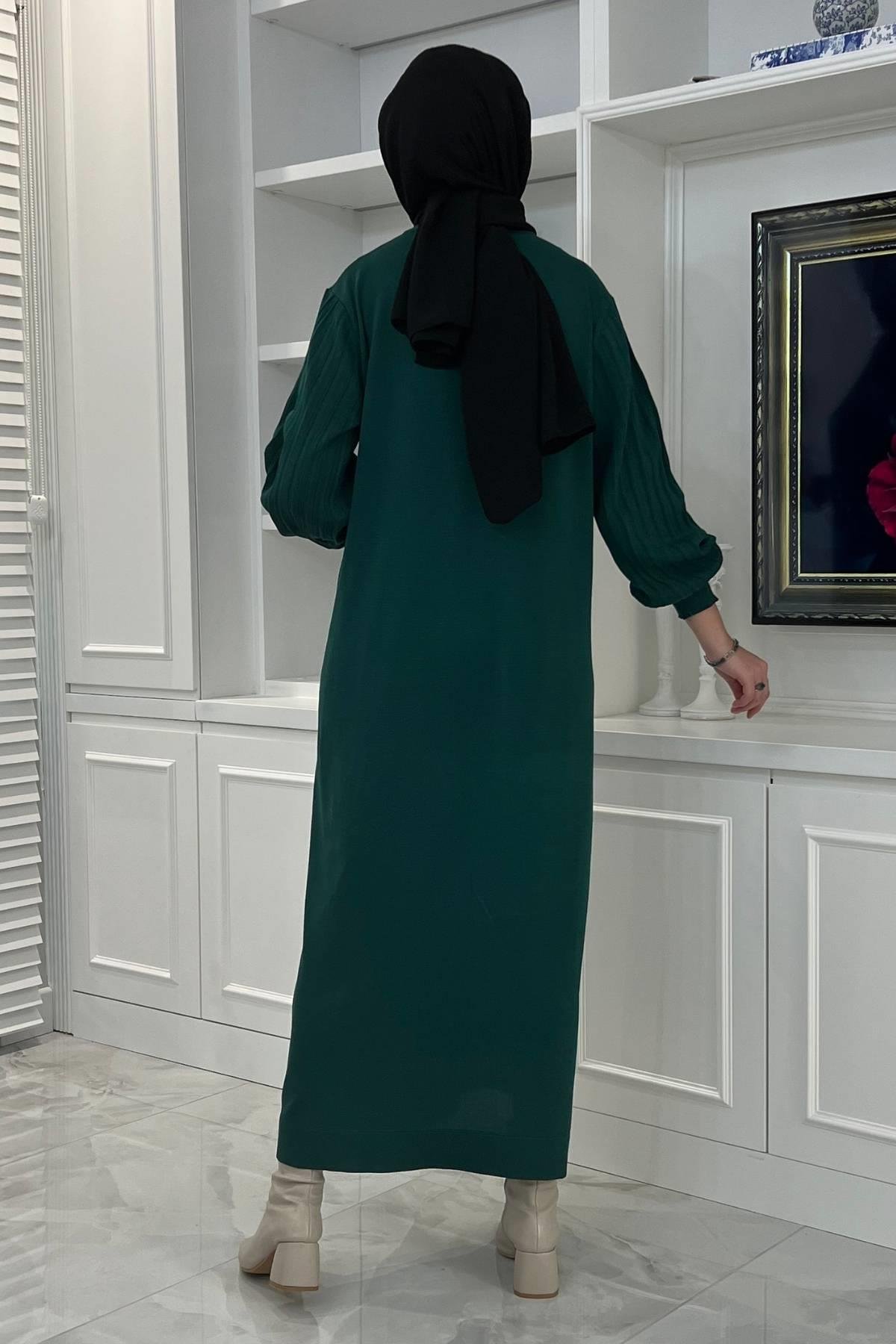 Ecem Siyah Triko Elbise - Rabia Şamlı | Tesettür Giyim, Elbise ve Kadın Giyim Modası