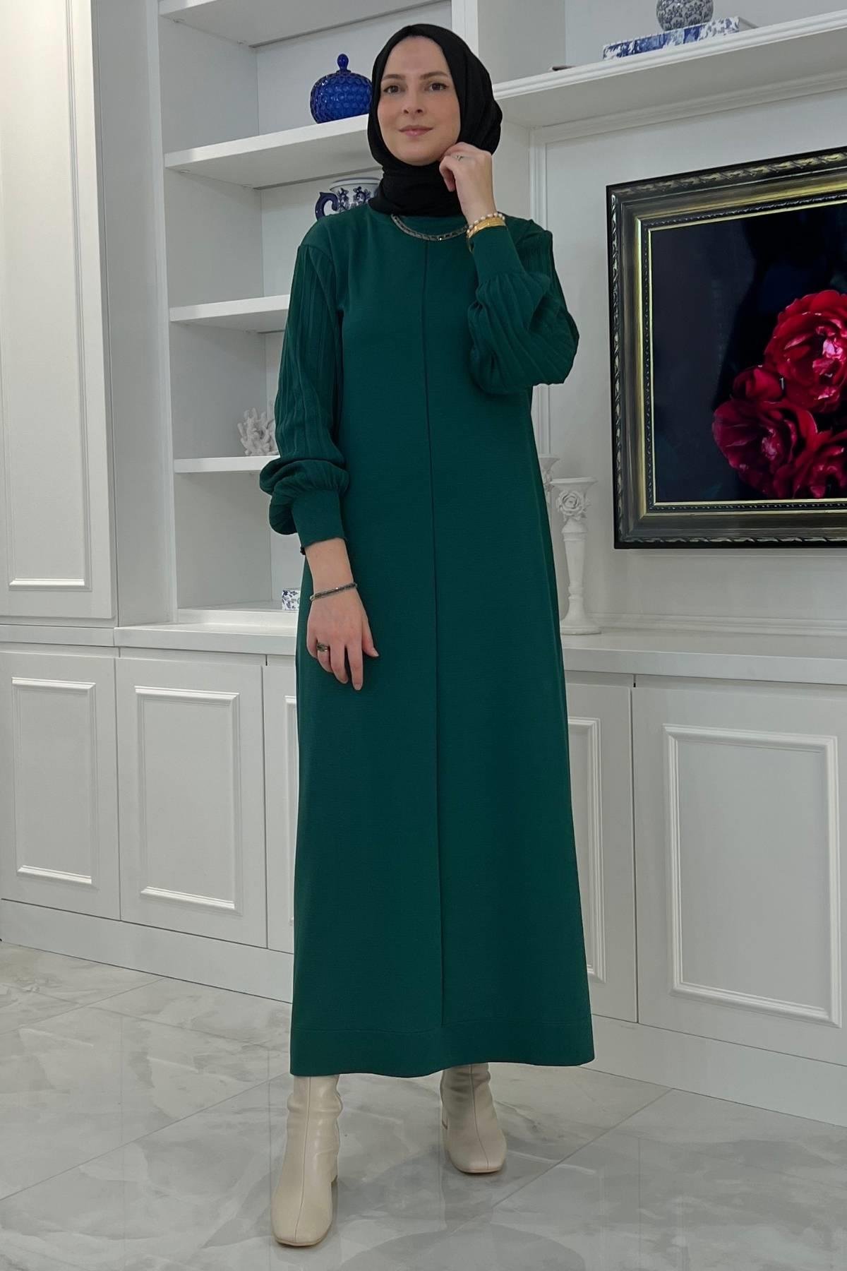 Ecem Siyah Triko Elbise - Rabia Şamlı | Tesettür Giyim, Elbise ve Kadın Giyim Modası