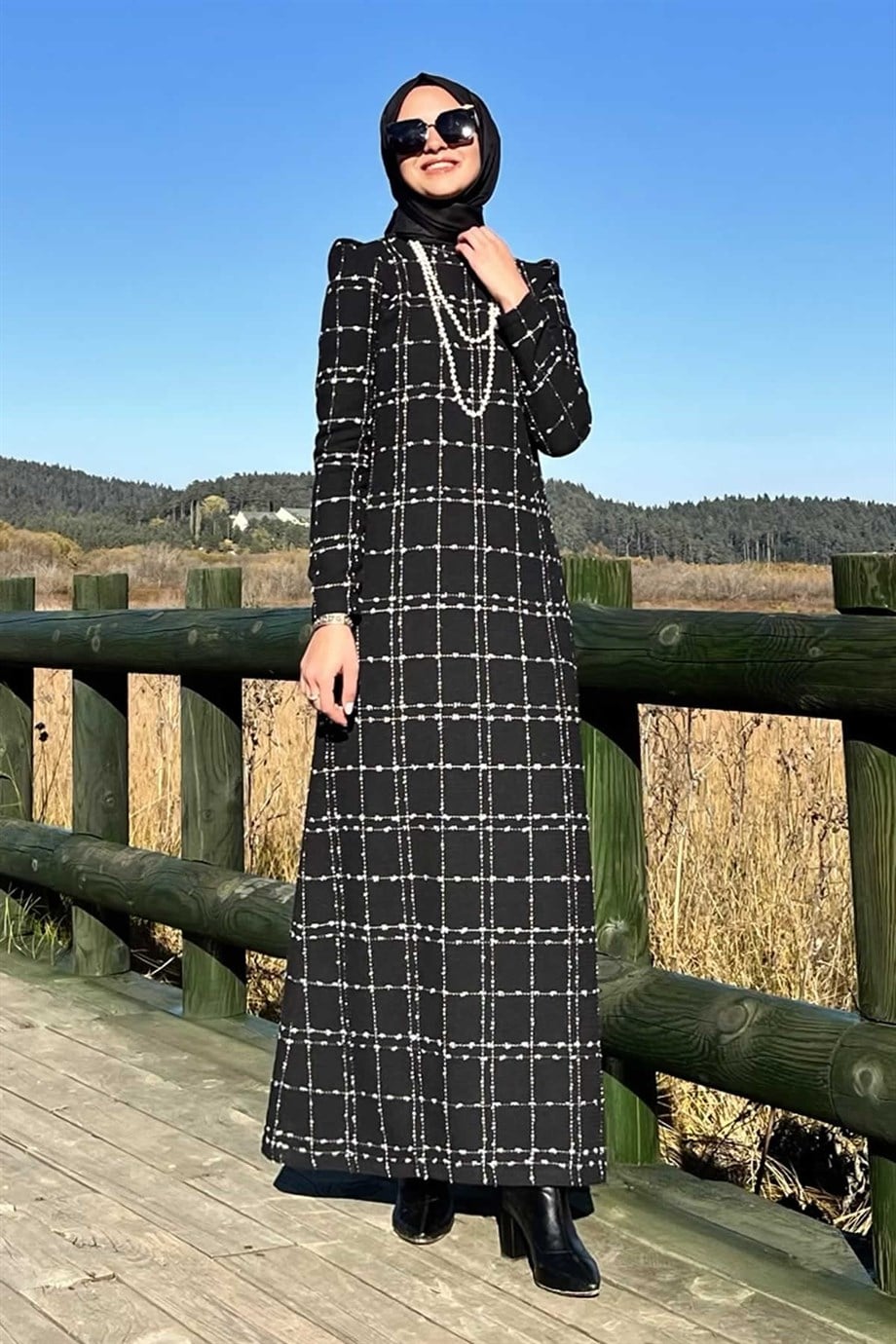 Elçin Tüvit Elbise Siyah | ELBİSE