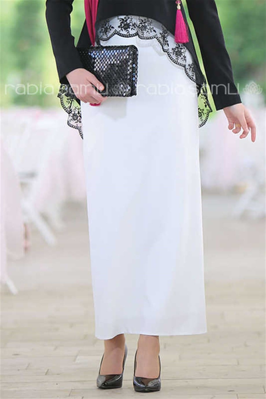 Elegant Kalem Etek Beyaz
