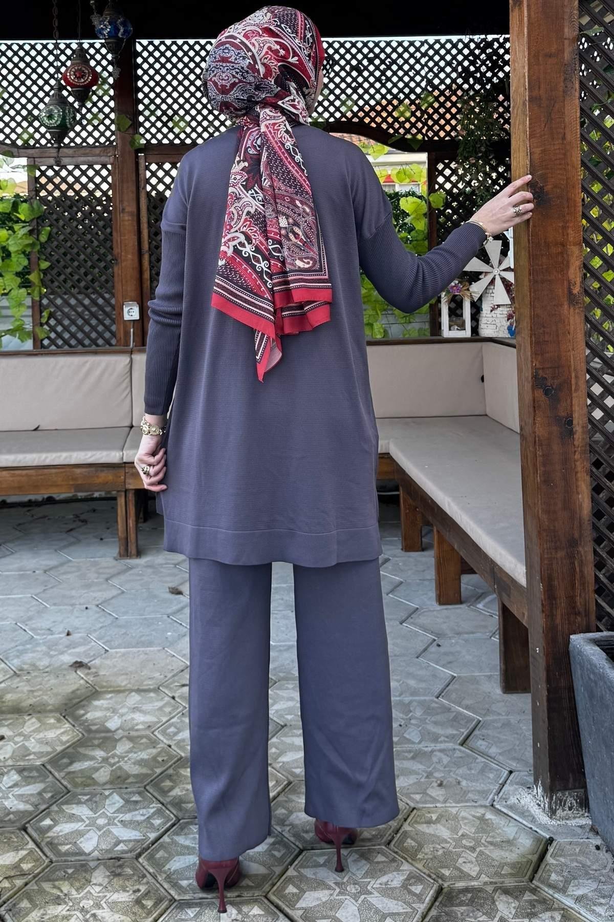 Elfida Camel Triko Takım | Rabia Şamlı | Tesettür Giyim, Elbise ve Kadın Giyim Modası
