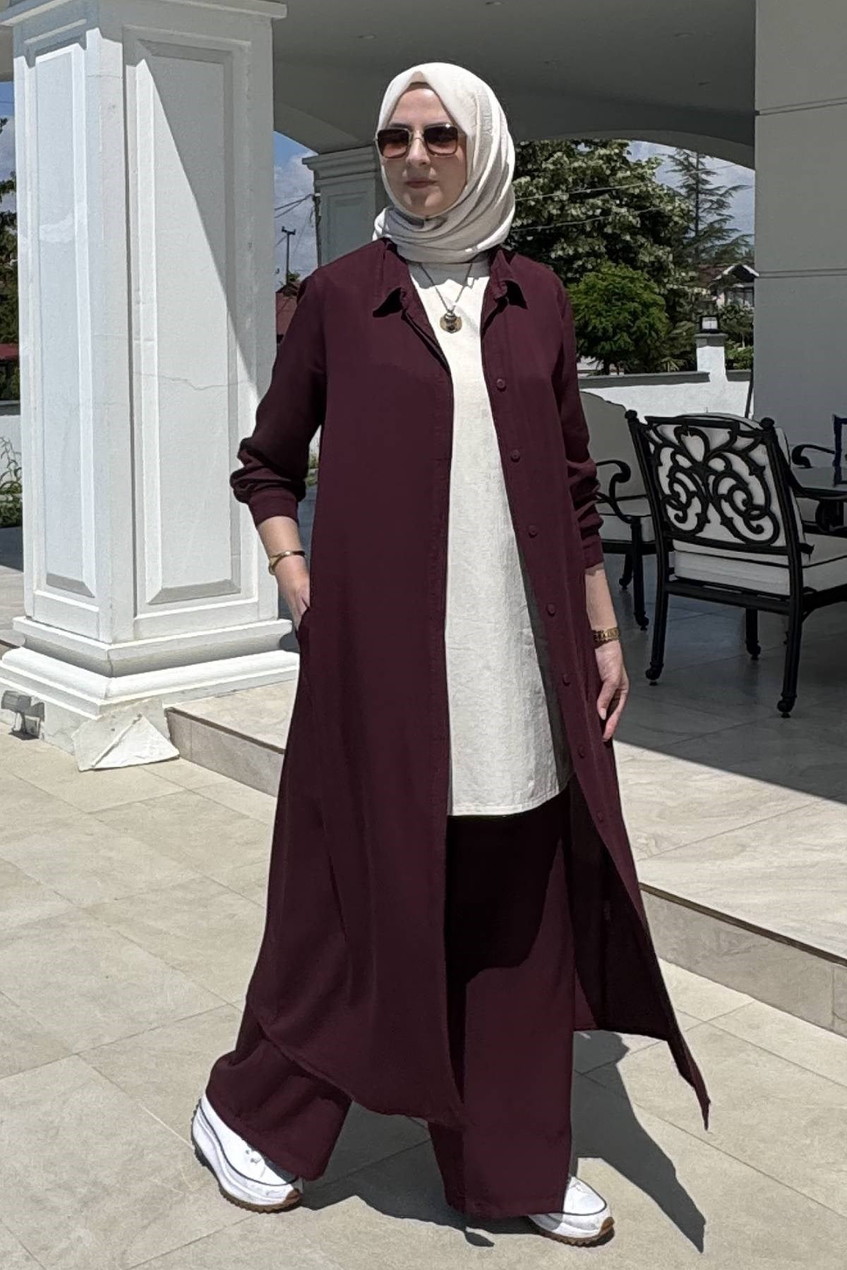 Ezgi Pantolonlu Takım Lacivert | Rabia Şamlı | Tesettür Giyim, Elbise ve Kadın Giyim Modası