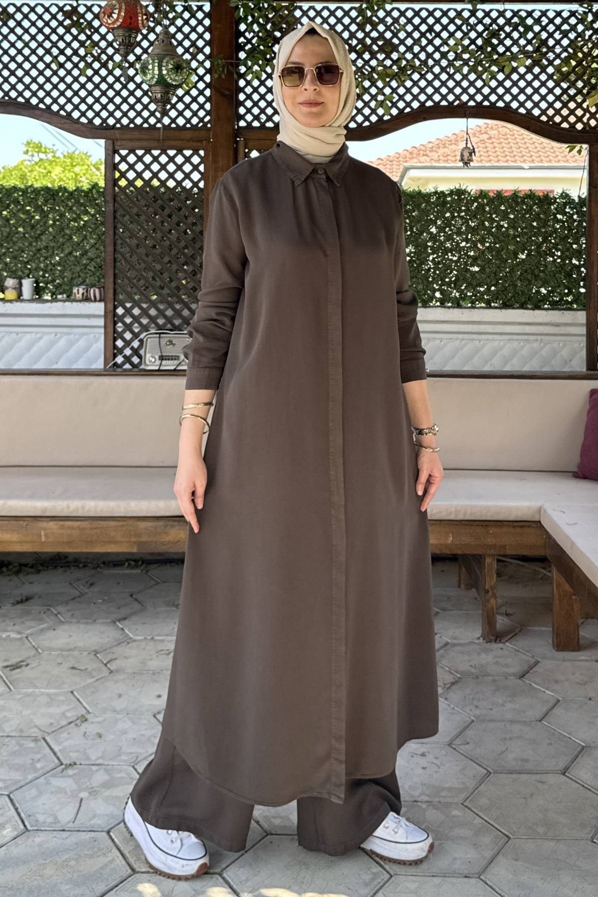 Elif Pantolonlu Takım Bordo | Rabia Şamlı | Tesettür Giyim, Elbise ve Kadın Giyim Modası