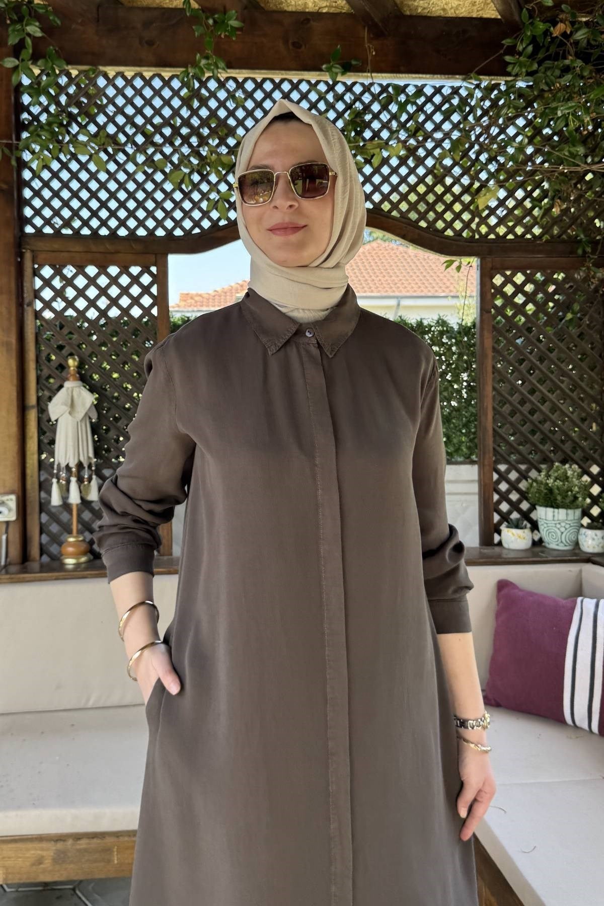 Elif Pantolonlu Takım Bordo | Rabia Şamlı | Tesettür Giyim, Elbise ve Kadın Giyim Modası