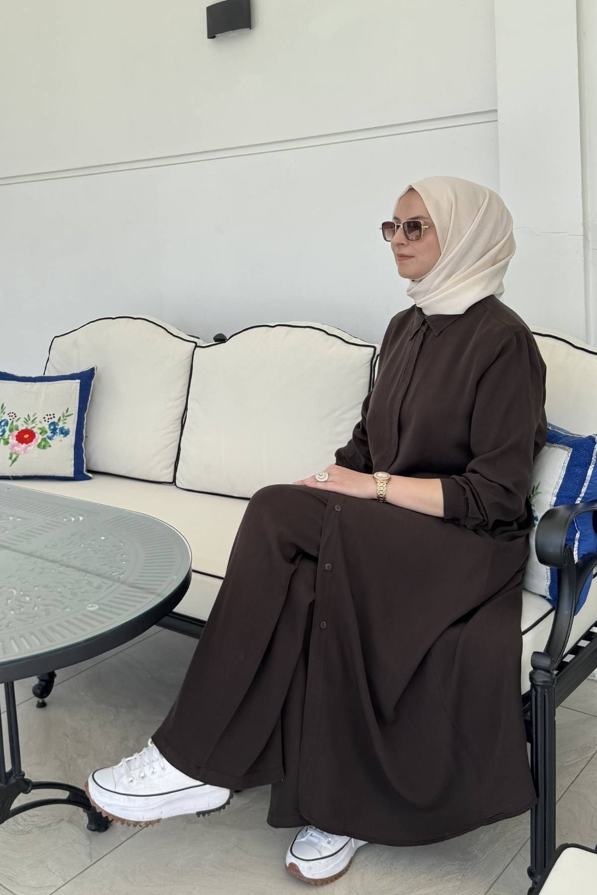 Ezgi Pantolonlu Takım Lacivert | Rabia Şamlı | Tesettür Giyim, Elbise ve Kadın Giyim Modası