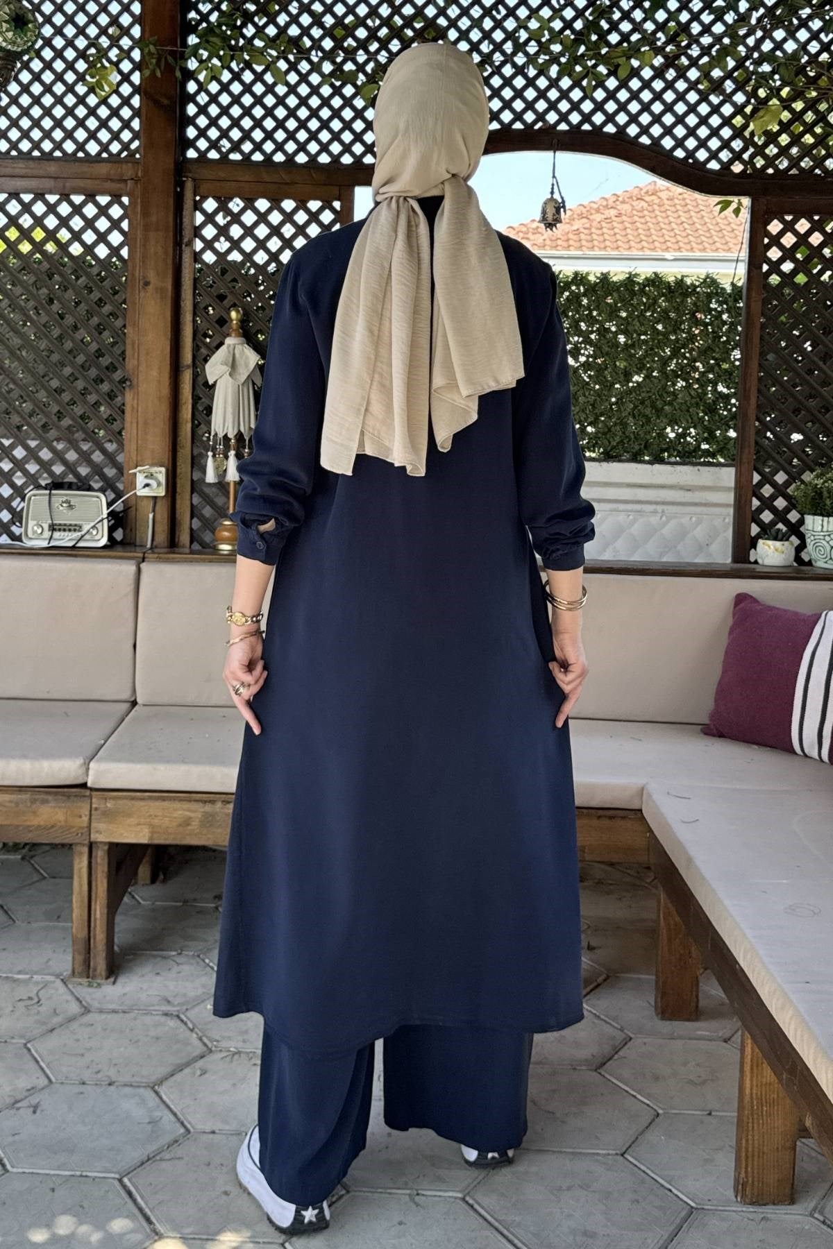 Elif Pantolonlu Takım Bordo | Rabia Şamlı | Tesettür Giyim, Elbise ve Kadın Giyim Modası