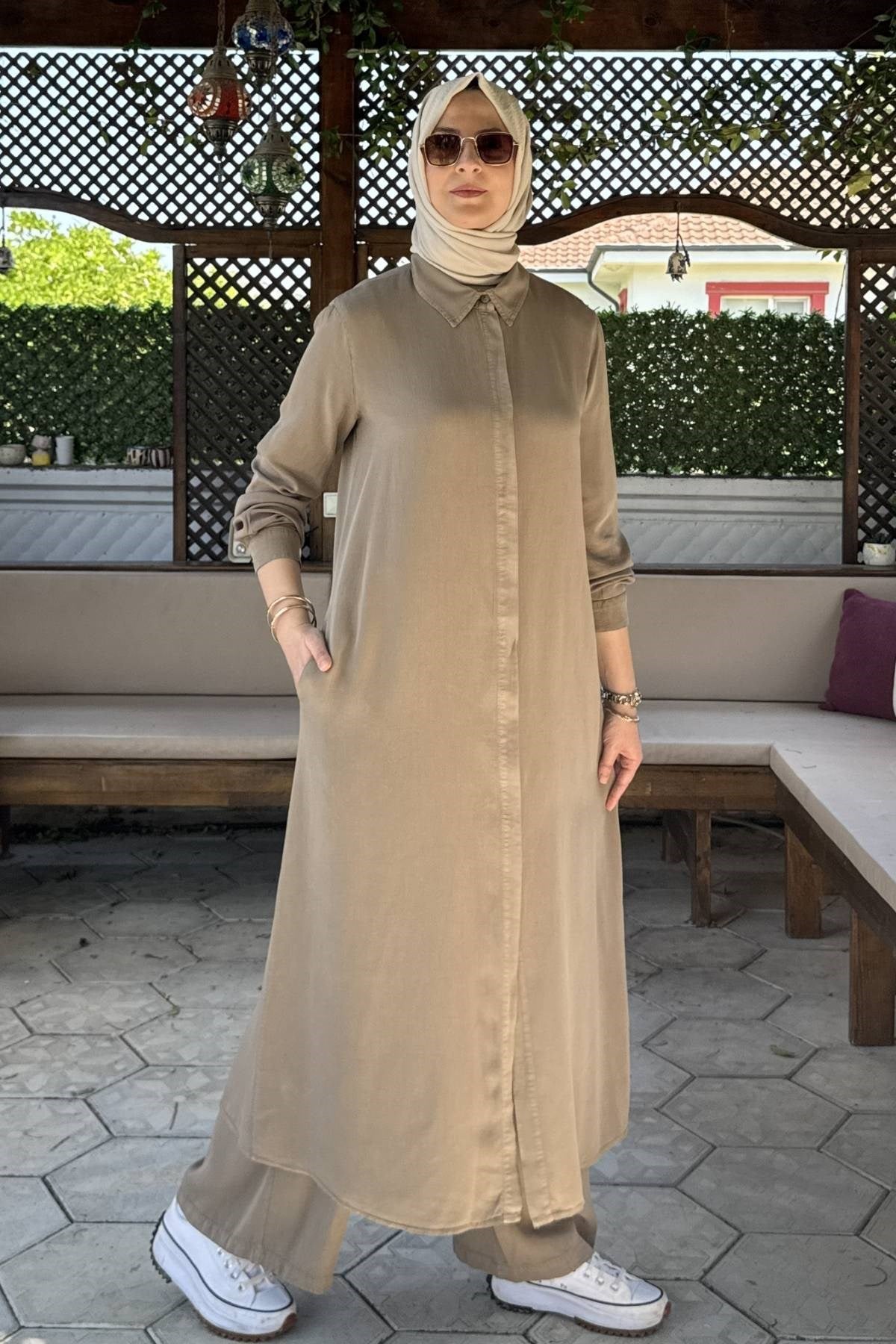 Elif Pantolonlu Takım Bordo | Rabia Şamlı | Tesettür Giyim, Elbise ve Kadın Giyim Modası