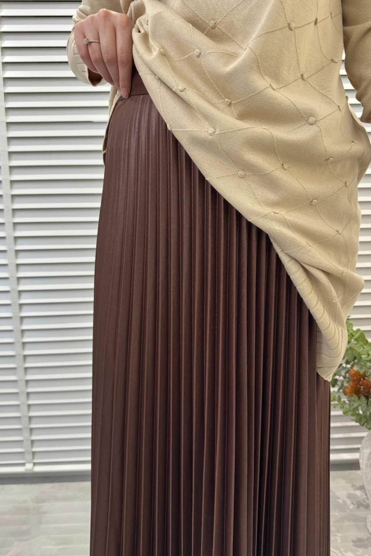 Siyah Plise Etek | Rabia Şamlı | Tesettür Giyim, Elbise ve Kadın Giyim Modası