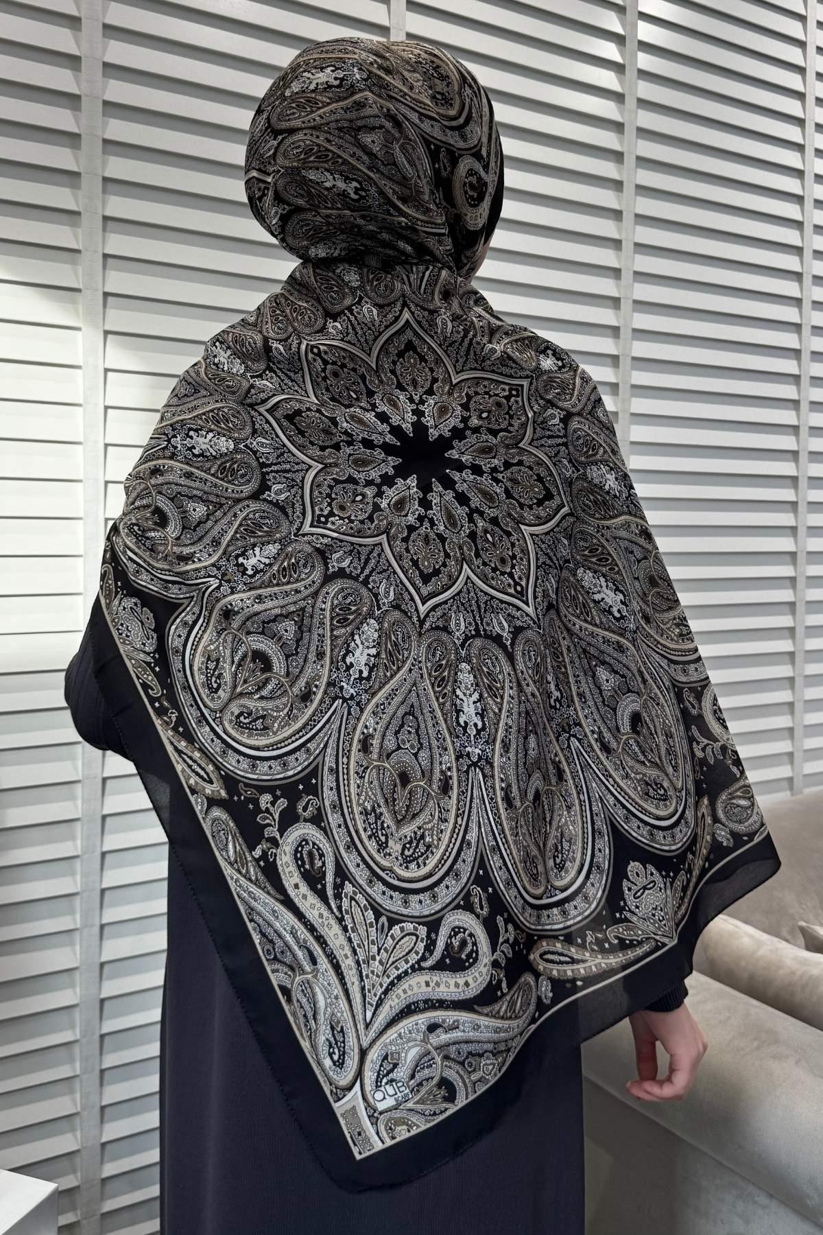 Etro Desenli Pamuk Şal B11 | Rabia Şamlı | Tesettür Giyim, Elbise ve Kadın Giyim Modası