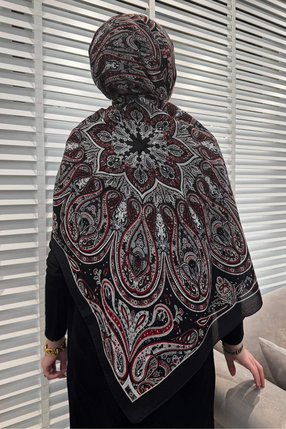 Etro Desenli Pamuk Şal B11 | Rabia Şamlı | Tesettür Giyim, Elbise ve Kadın Giyim Modası