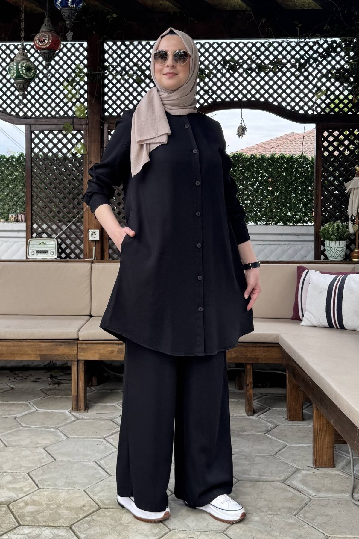 Başak Pantolonlu Takım Taş | Rabia Şamlı | Tesettür Giyim, Elbise ve Kadın Giyim Modası