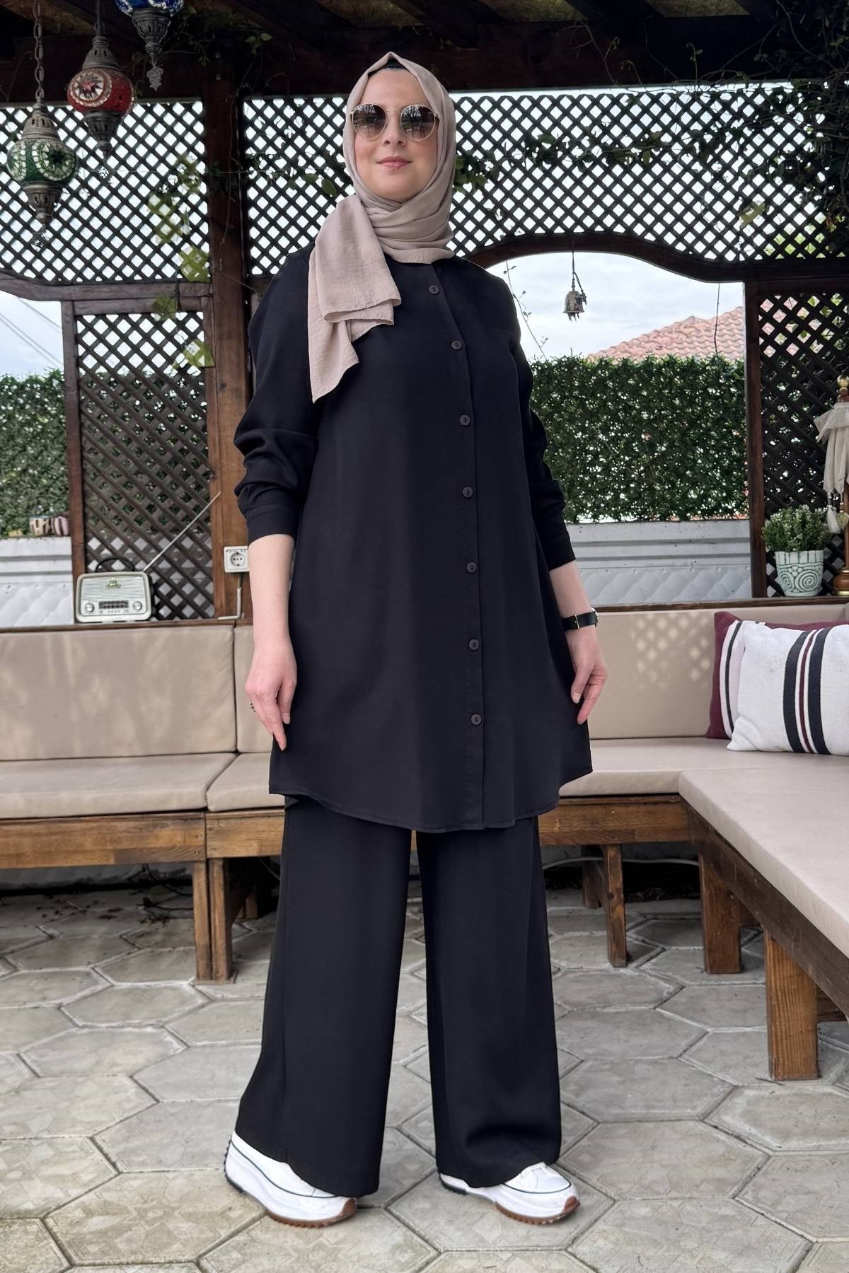 Başak Pantolonlu Takım Taş | Rabia Şamlı | Tesettür Giyim, Elbise ve Kadın Giyim Modası