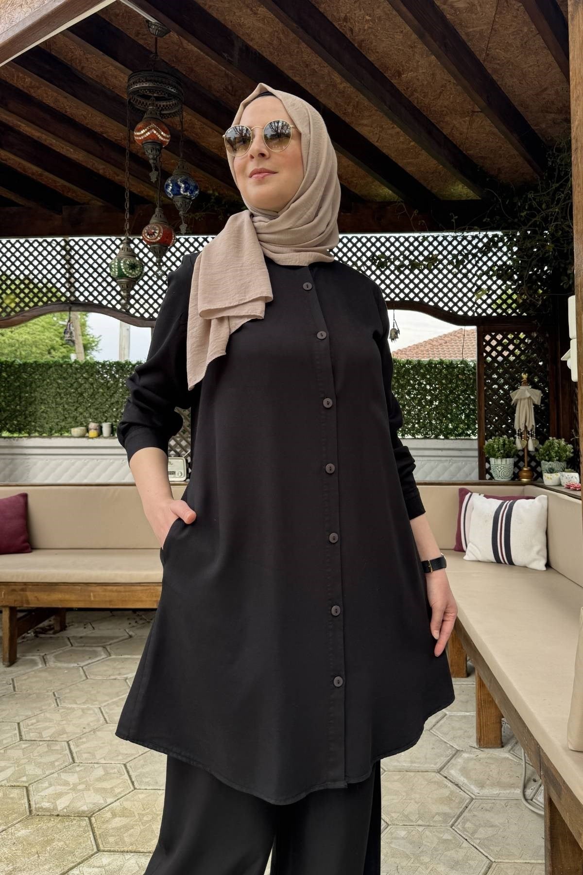 Başak Pantolonlu Takım Taş | Rabia Şamlı | Tesettür Giyim, Elbise ve Kadın Giyim Modası