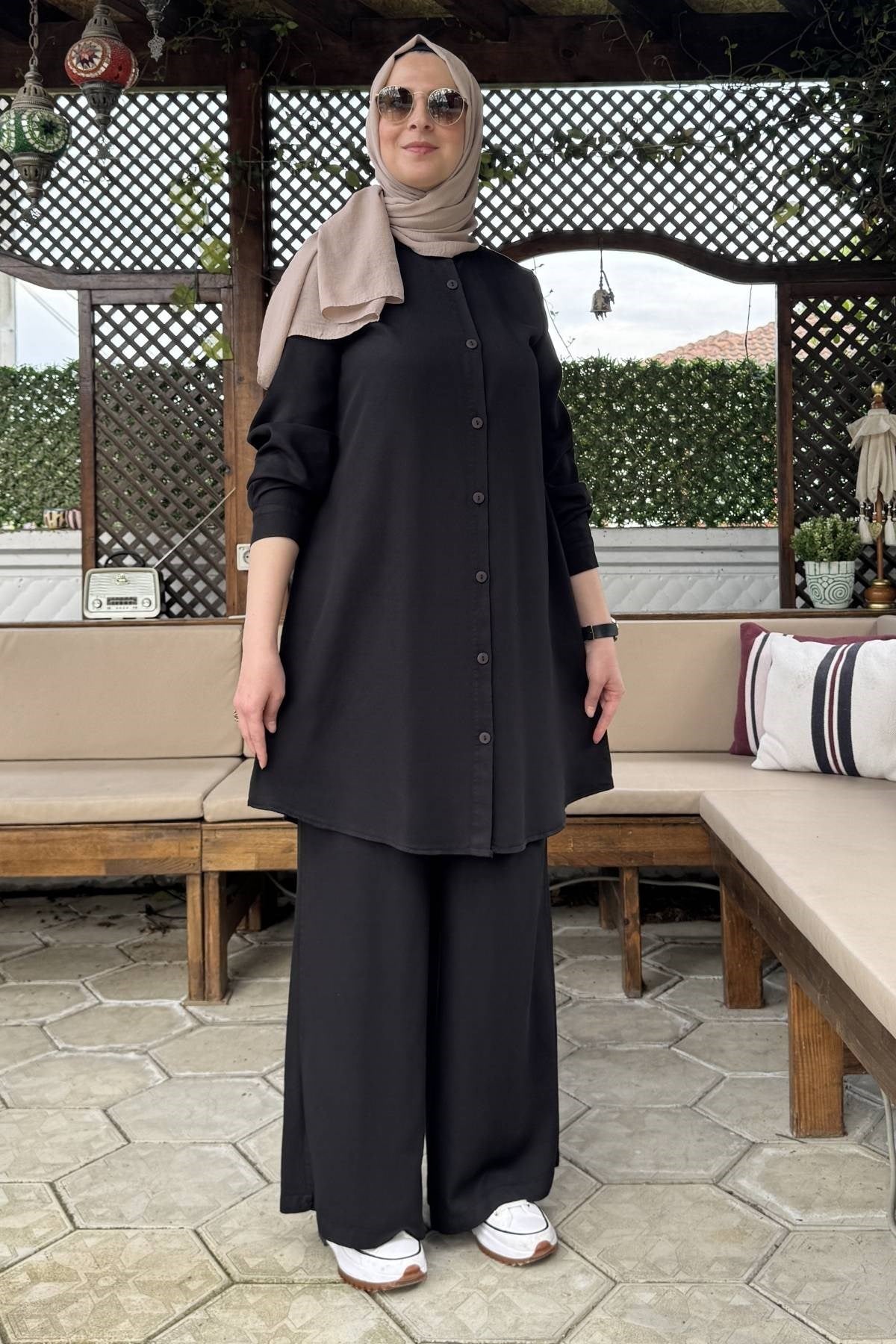 Başak Pantolonlu Takım Taş | Rabia Şamlı | Tesettür Giyim, Elbise ve Kadın Giyim Modası
