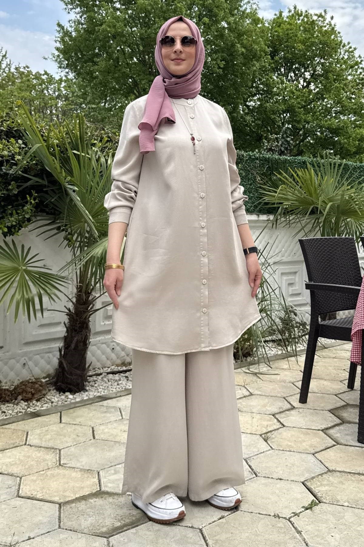 Başak Pantolonlu Takım Taş | Rabia Şamlı | Tesettür Giyim, Elbise ve Kadın Giyim Modası