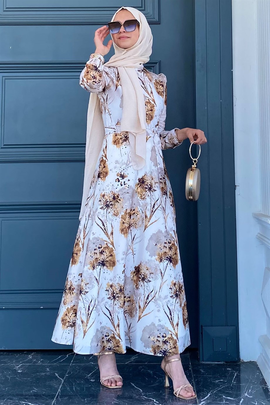 Firuze Sarı Elbise