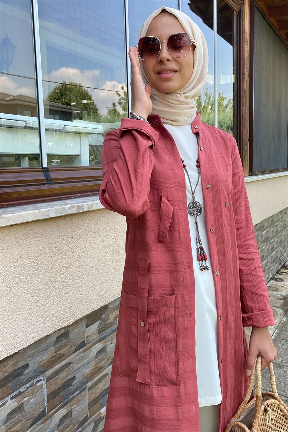 Göksel Gül Kurusu Keten Kap | KAP