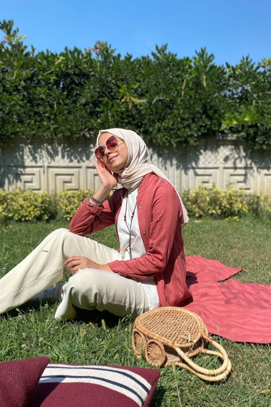 Göksel Gül Kurusu Keten Kap | KAP