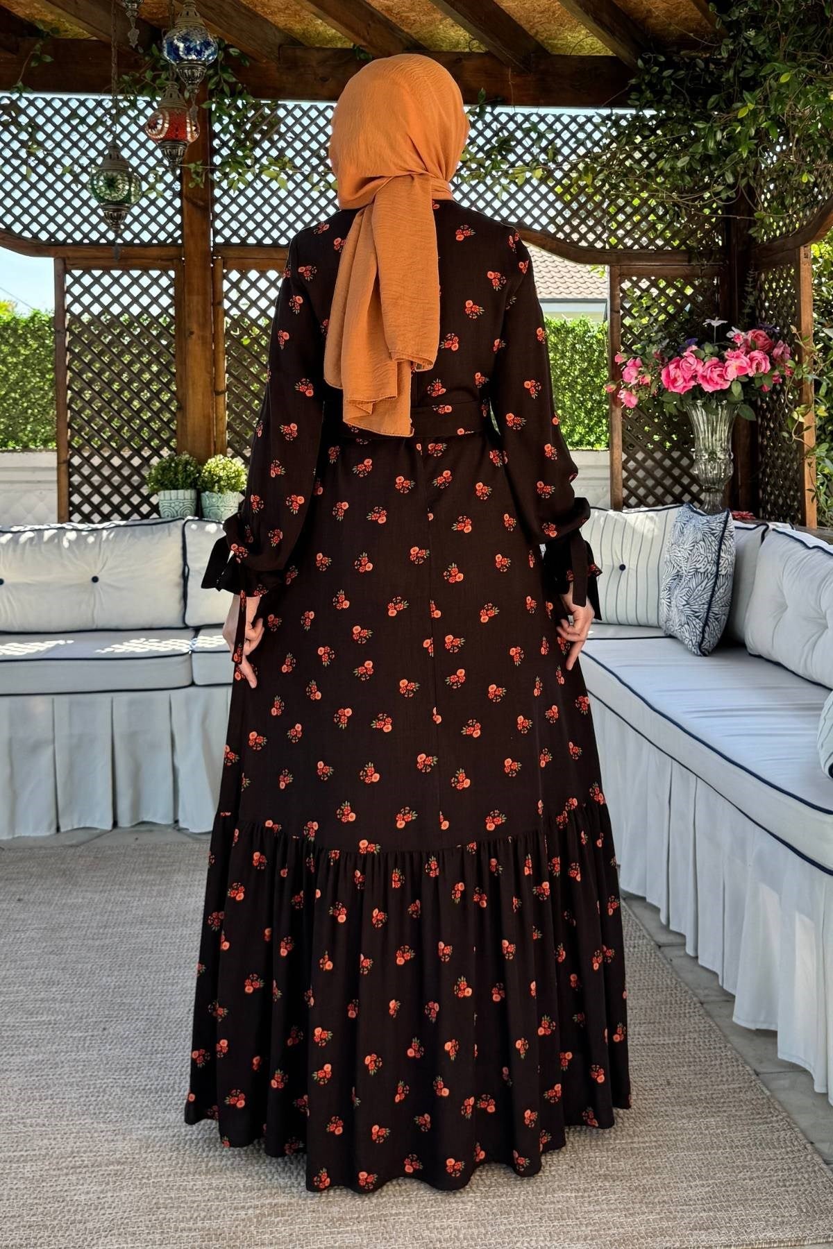 Nehir Elbise Saks | Rabia Şamlı | Tesettür Giyim, Elbise ve Kadın Giyim Modası