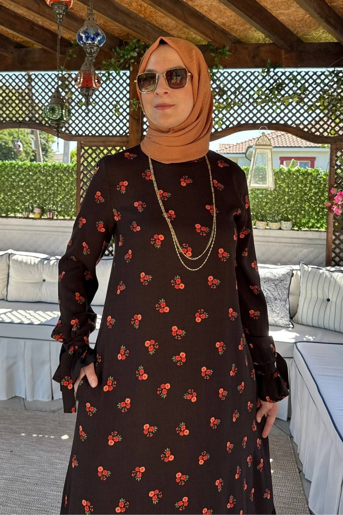 Nehir Elbise Saks | Rabia Şamlı | Tesettür Giyim, Elbise ve Kadın Giyim Modası