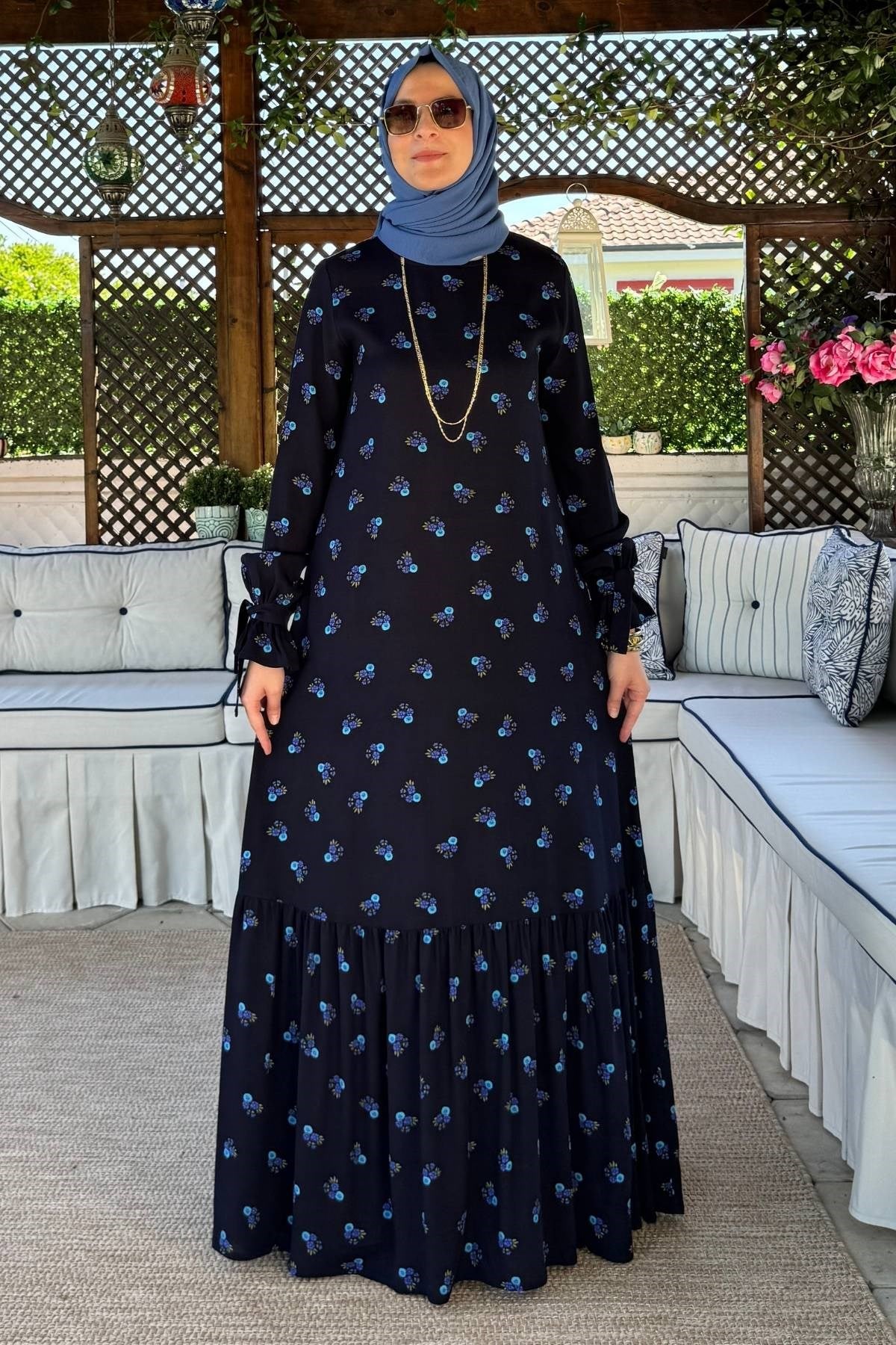 Nehir Elbise Saks | Rabia Şamlı | Tesettür Giyim, Elbise ve Kadın Giyim Modası