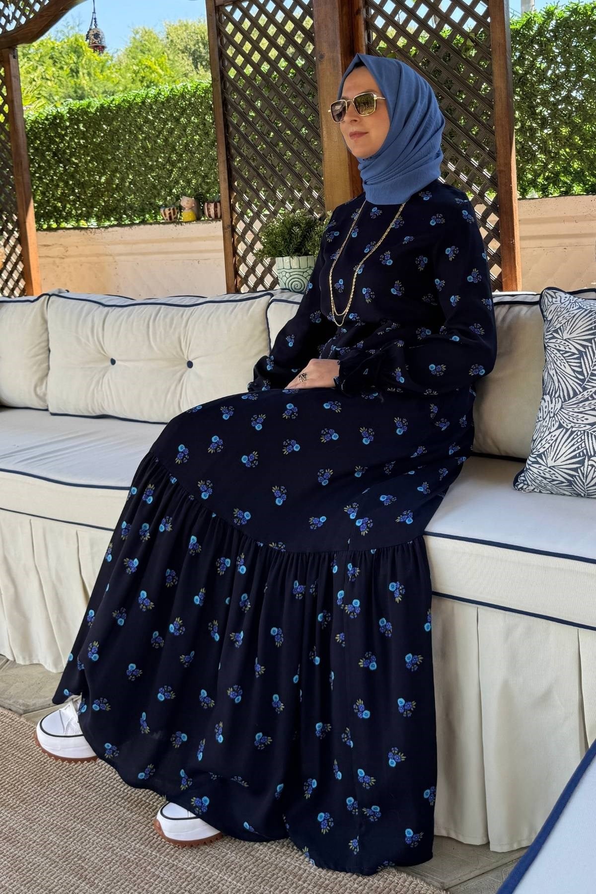Nehir Elbise Saks | Rabia Şamlı | Tesettür Giyim, Elbise ve Kadın Giyim Modası