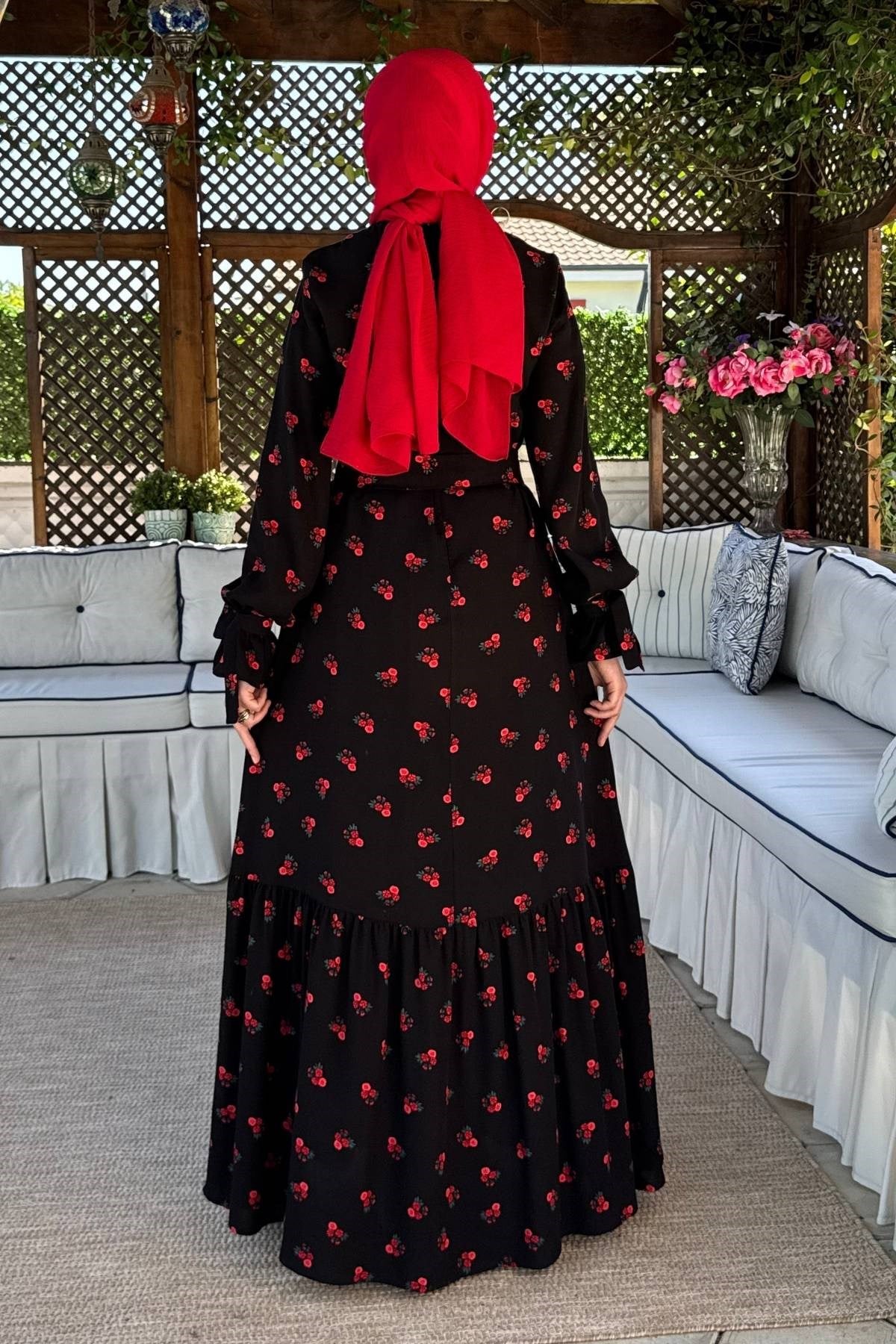 Nehir Elbise Saks | Rabia Şamlı | Tesettür Giyim, Elbise ve Kadın Giyim Modası