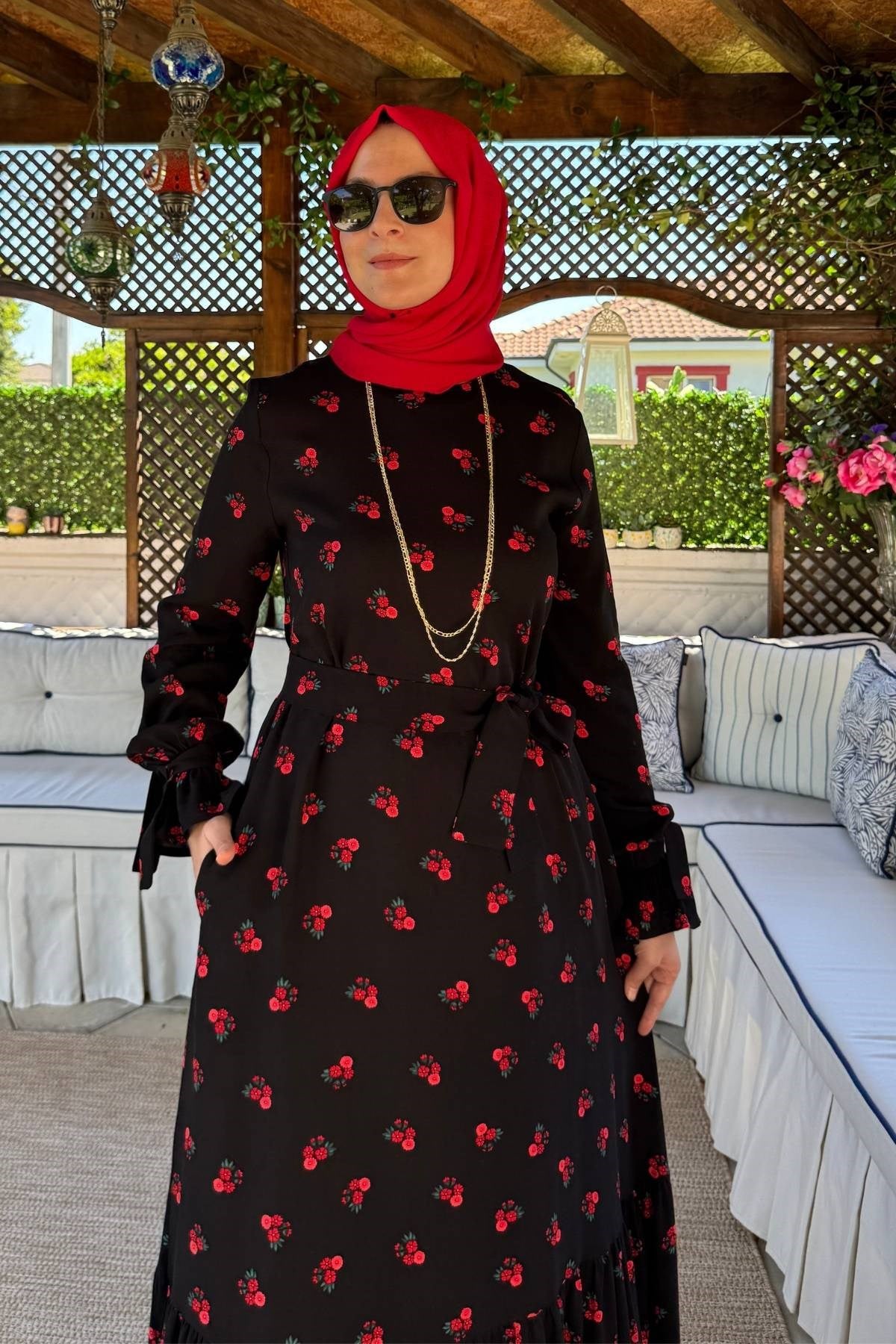 Nehir Elbise Saks | Rabia Şamlı | Tesettür Giyim, Elbise ve Kadın Giyim Modası