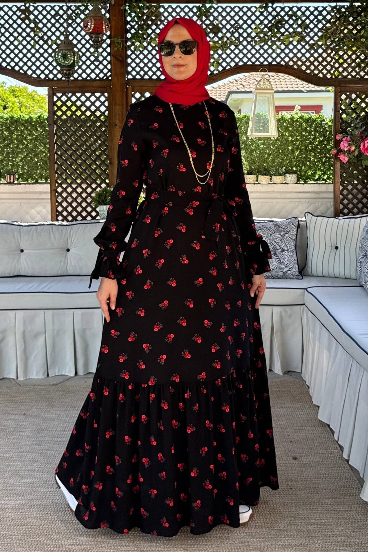 Nehir Elbise Saks | Rabia Şamlı | Tesettür Giyim, Elbise ve Kadın Giyim Modası