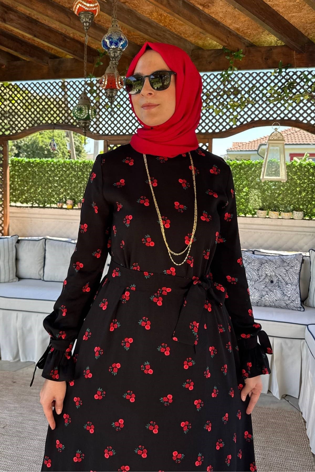 Nehir Elbise Saks | Rabia Şamlı | Tesettür Giyim, Elbise ve Kadın Giyim Modası