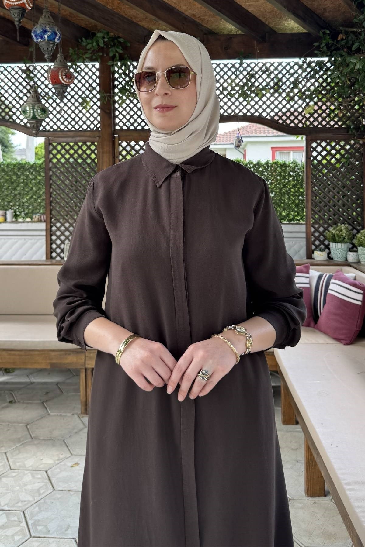 Ezgi Pantolonlu Takım Bordo | Rabia Şamlı | Tesettür Giyim, Elbise ve Kadın Giyim Modası