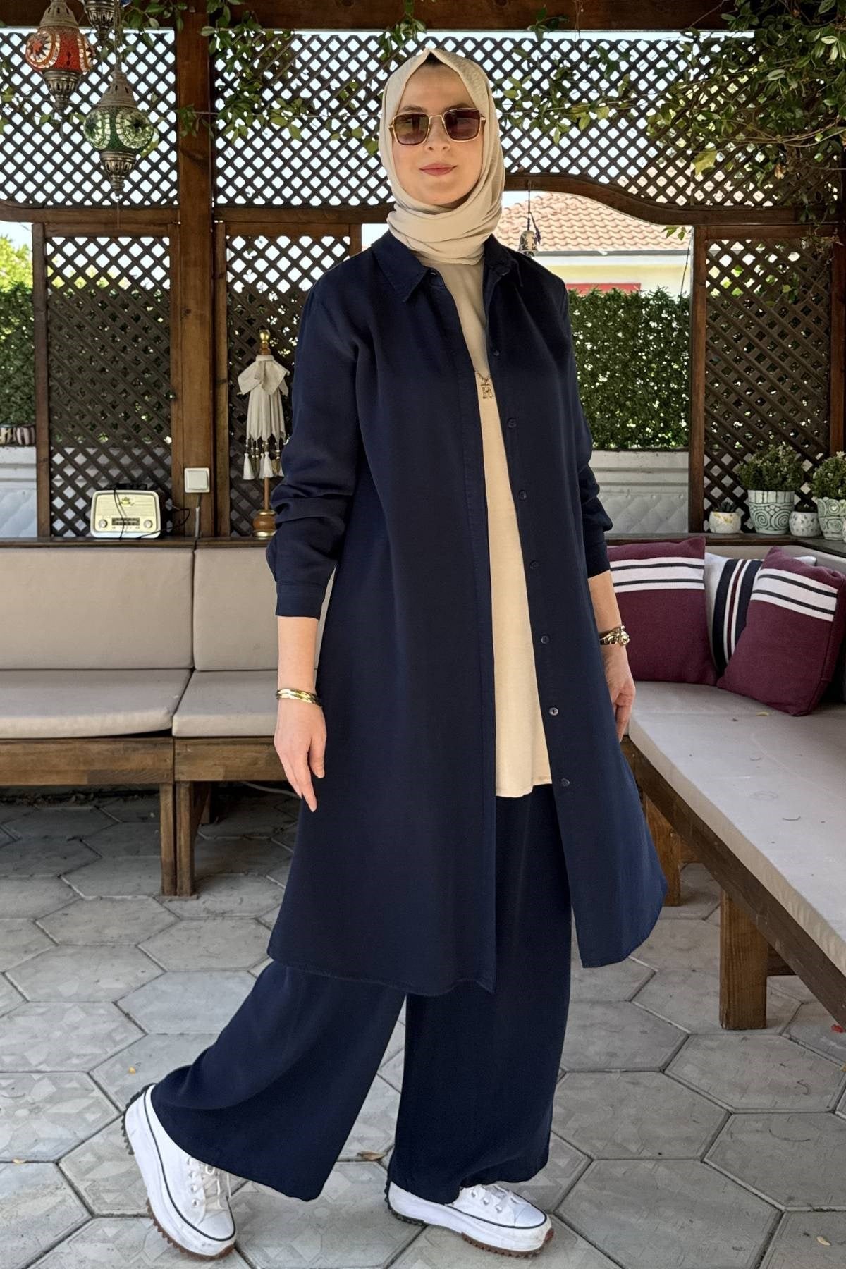 Ezgi Pantolonlu Takım Bordo | Rabia Şamlı | Tesettür Giyim, Elbise ve Kadın Giyim Modası