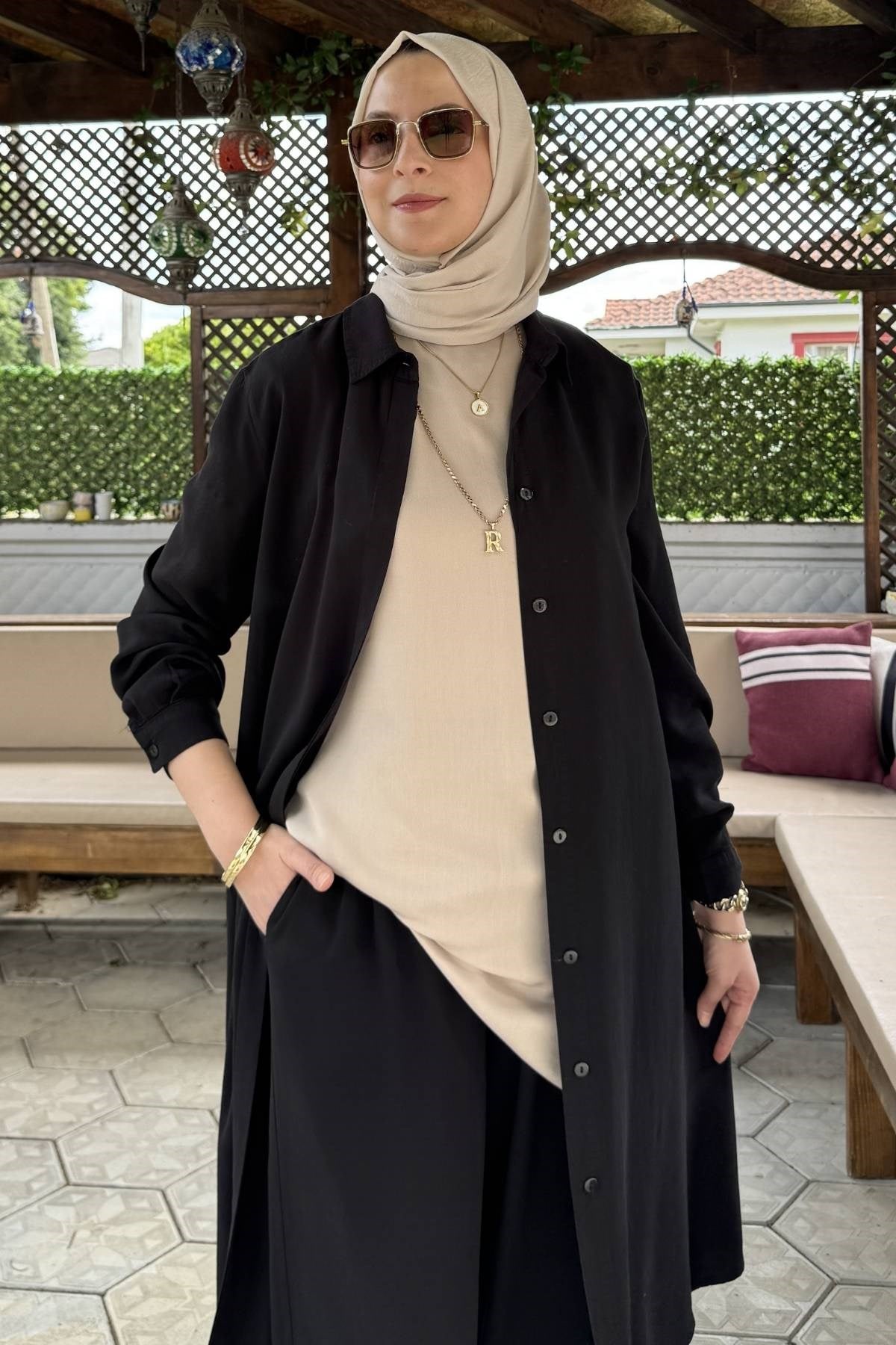 Ezgi Pantolonlu Takım Bordo | Rabia Şamlı | Tesettür Giyim, Elbise ve Kadın Giyim Modası