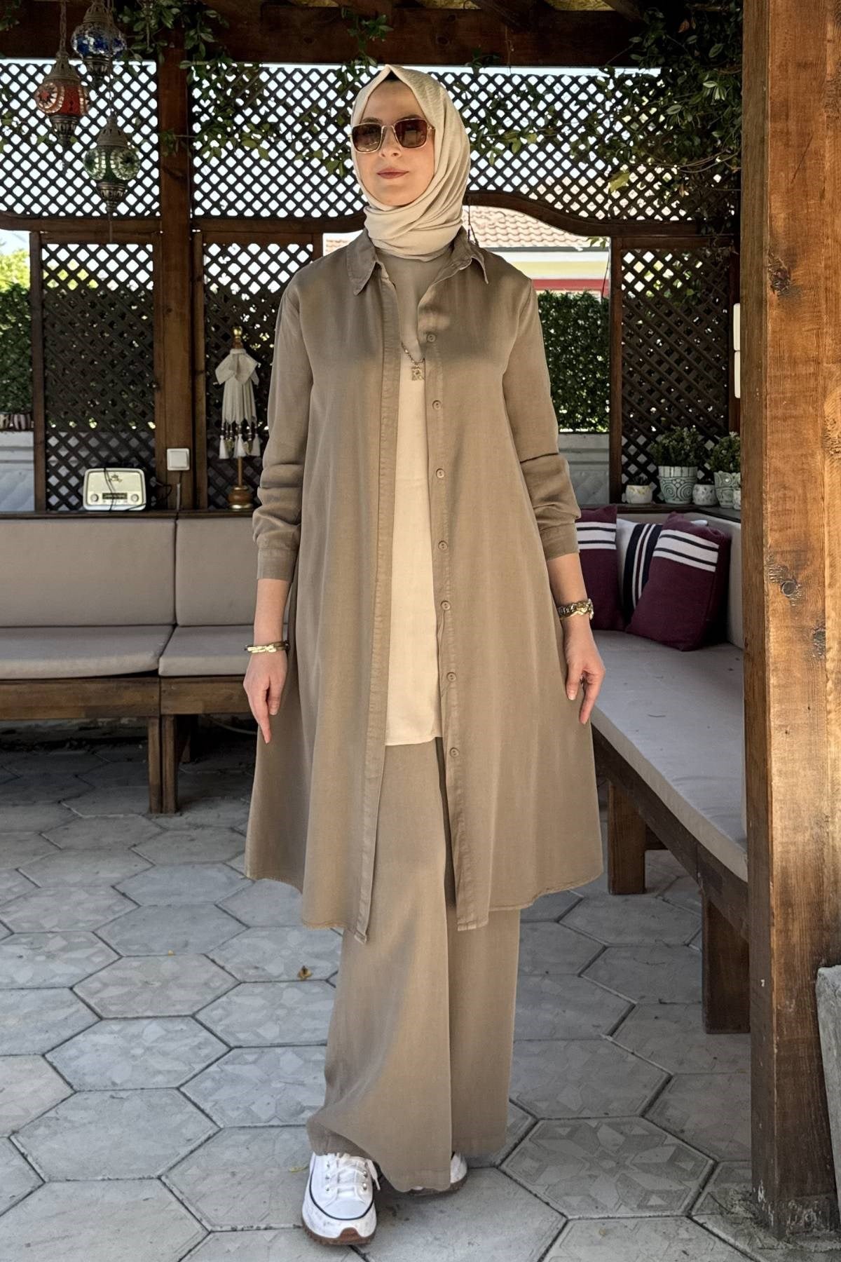Ezgi Pantolonlu Takım Bordo | Rabia Şamlı | Tesettür Giyim, Elbise ve Kadın Giyim Modası
