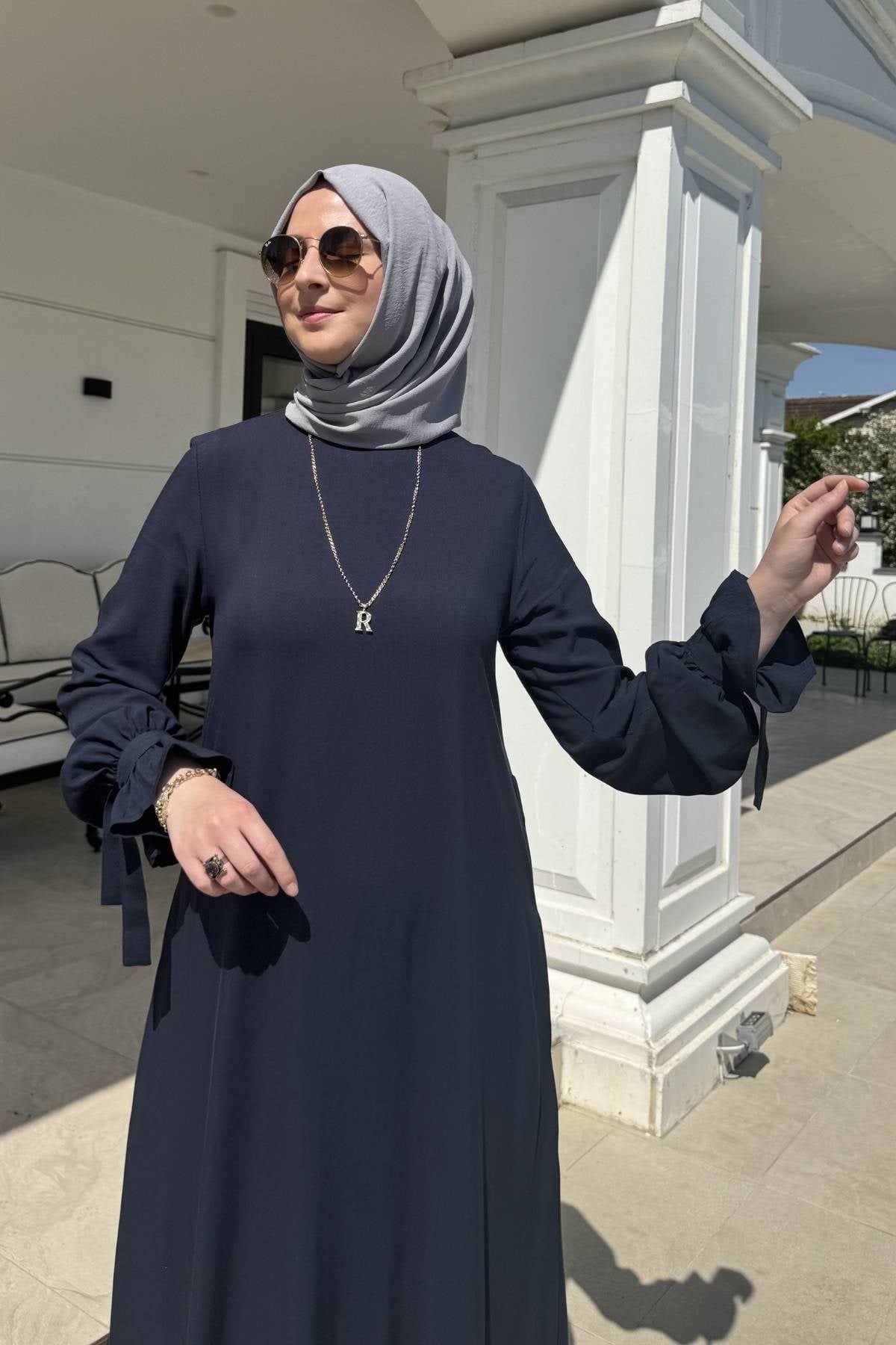 Nehir Elbise Saks | Rabia Şamlı | Tesettür Giyim, Elbise ve Kadın Giyim Modası