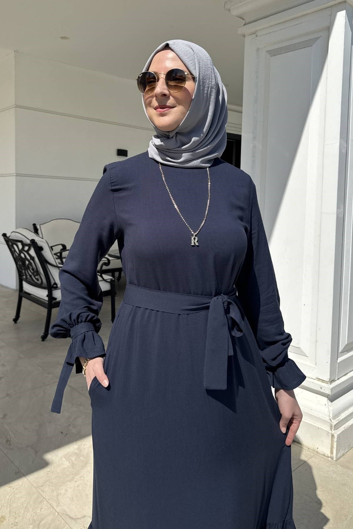 Nehir Elbise Saks | Rabia Şamlı | Tesettür Giyim, Elbise ve Kadın Giyim Modası