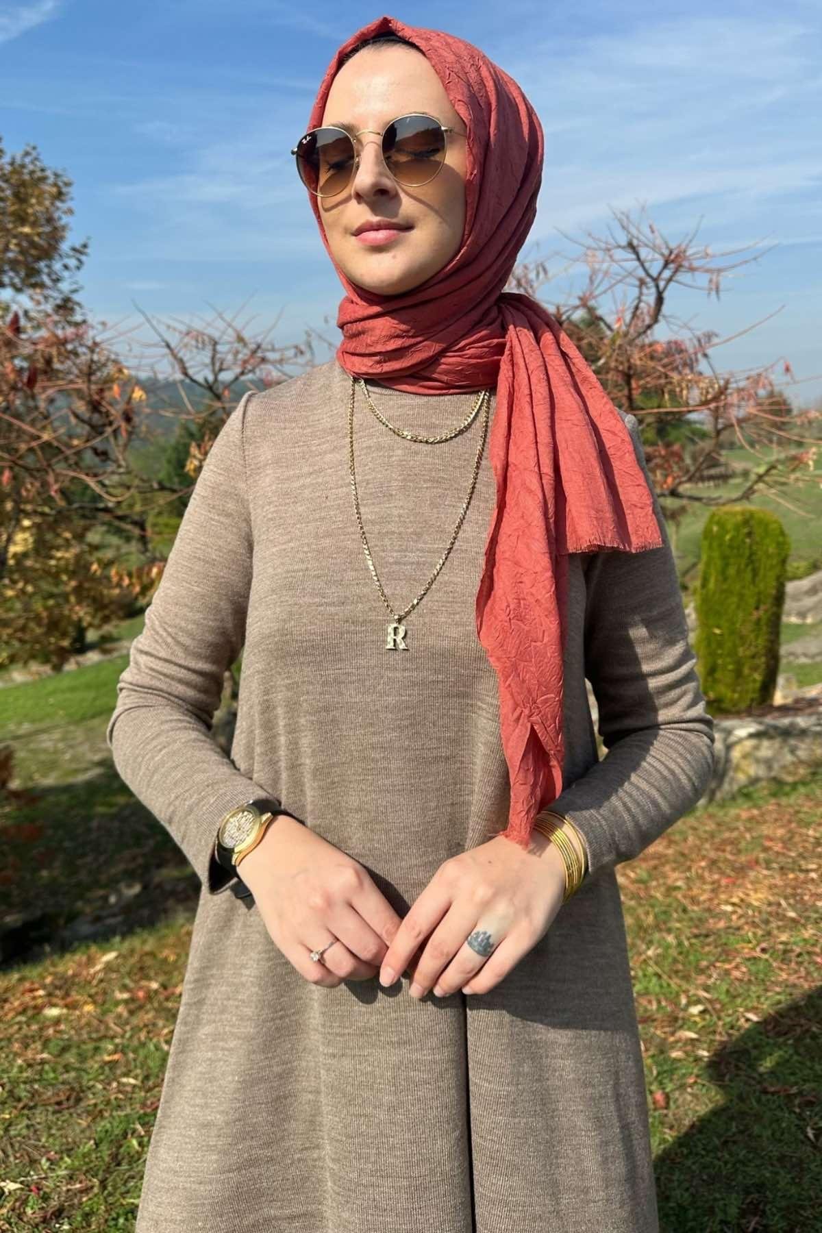 Elif Pantolonlu Triko Takım Siyah - Rabia Şamlı | Tesettür Giyim, Elbise ve Kadın Giyim Modası