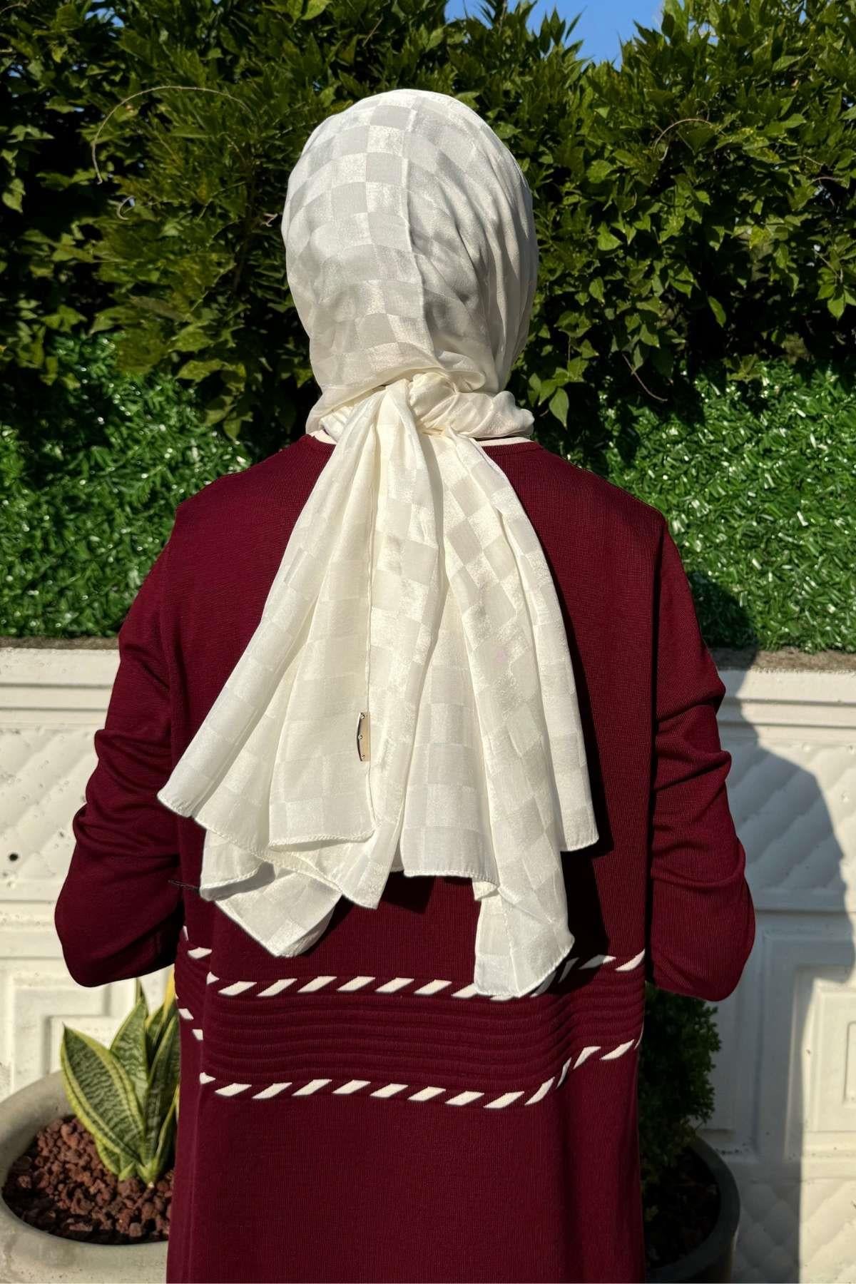 Gül Kurusu Bambu Şal - Rabia Şamlı