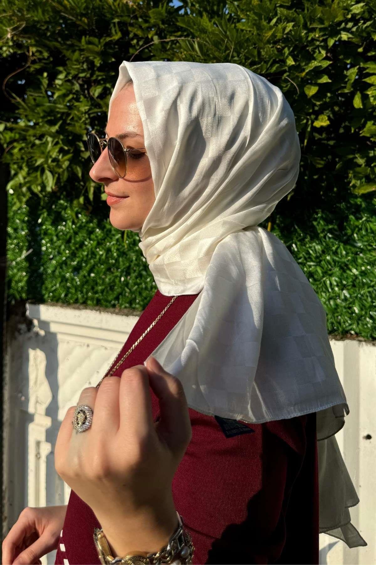 Gül Kurusu Bambu Şal - Rabia Şamlı