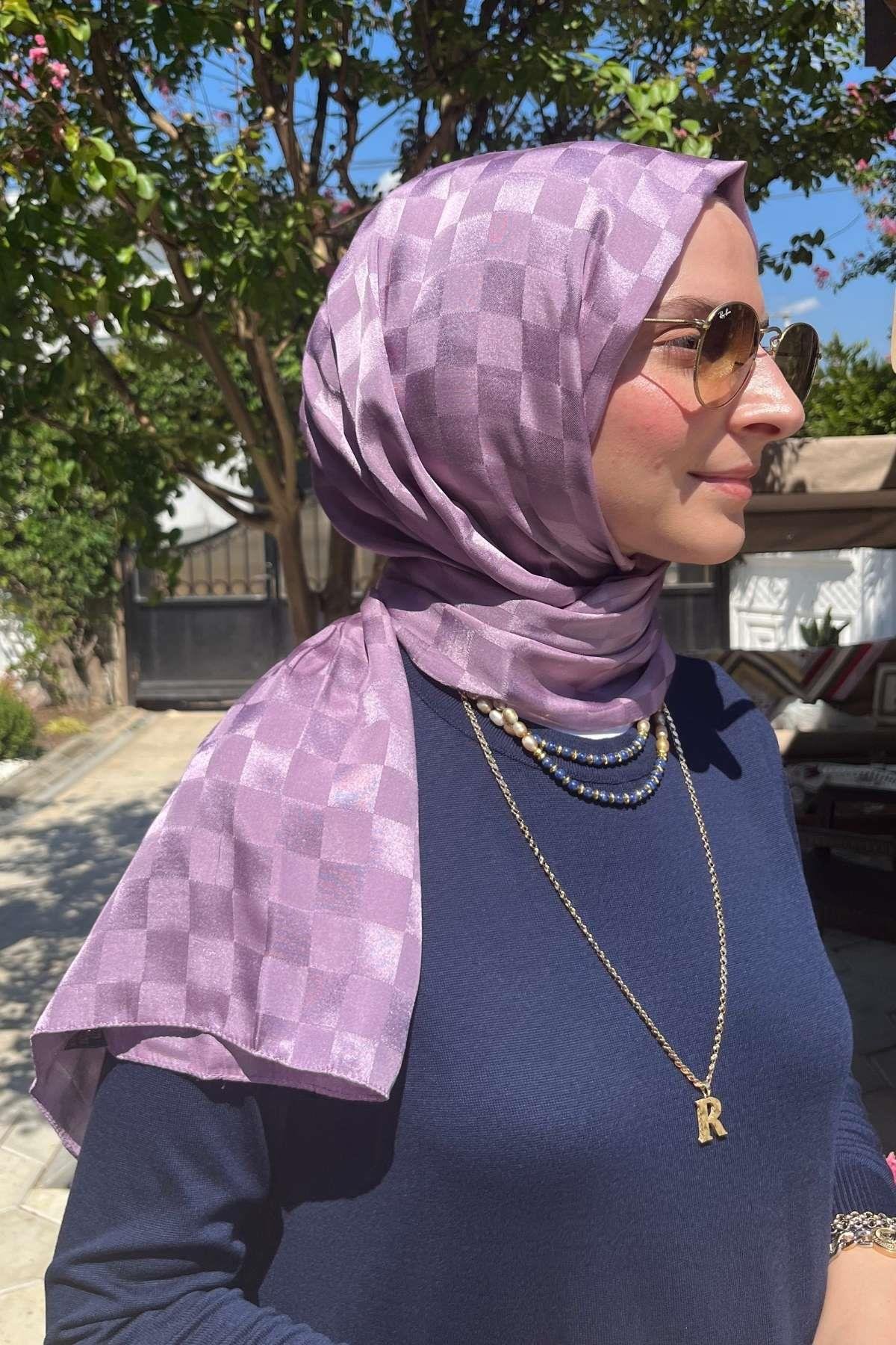 Gül Kurusu Bambu Şal - Rabia Şamlı