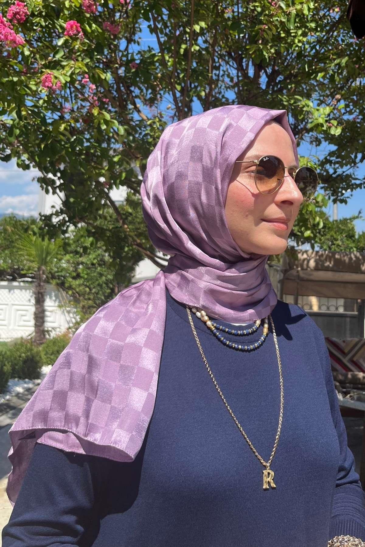 Gül Kurusu Bambu Şal - Rabia Şamlı
