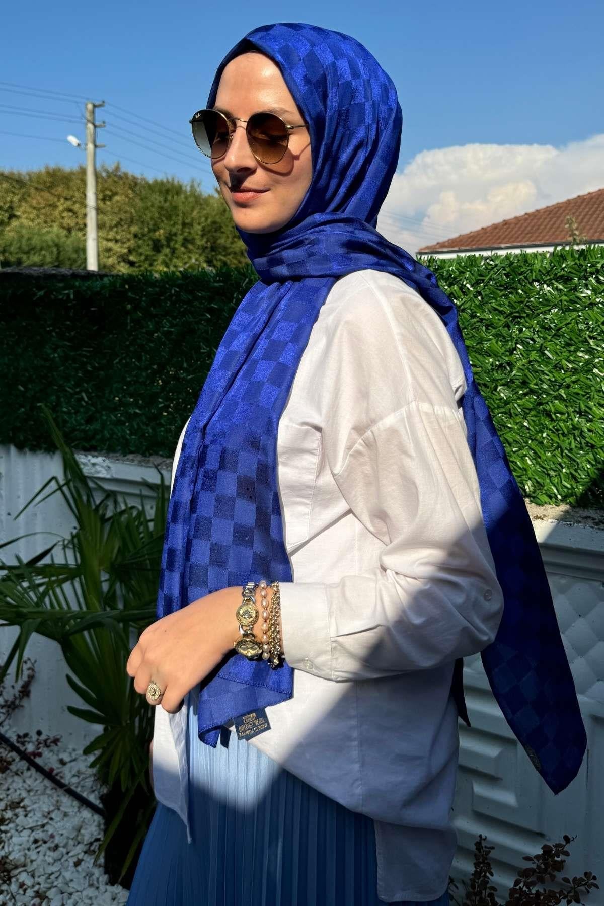 Gül Kurusu Bambu Şal - Rabia Şamlı