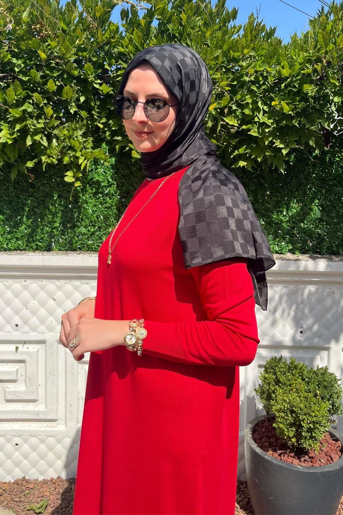 Gül Kurusu Bambu Şal - Rabia Şamlı