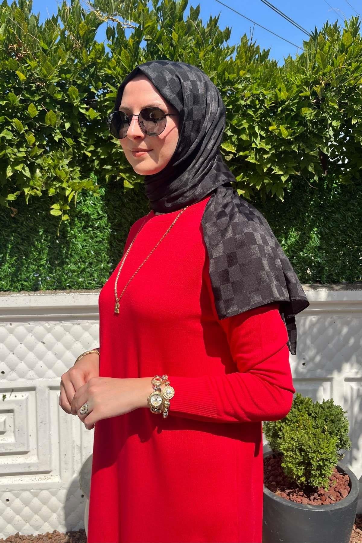 Gül Kurusu Bambu Şal - Rabia Şamlı