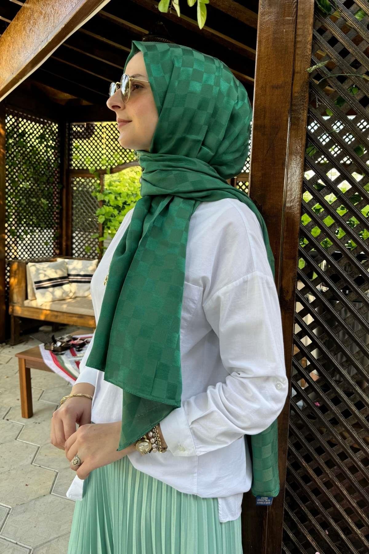 Gül Kurusu Bambu Şal - Rabia Şamlı