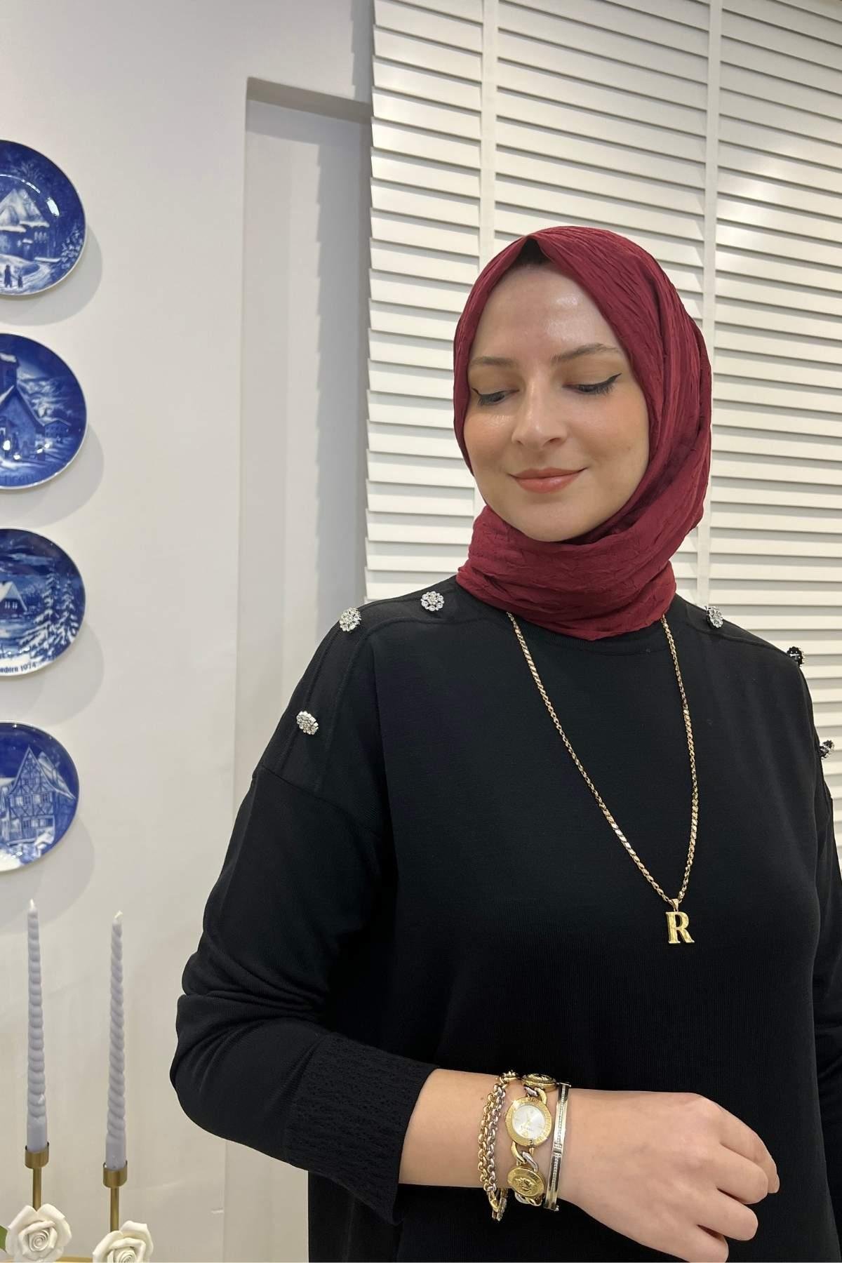 Cansın Antrasit Triko Elbise | Rabia Şamlı | Tesettür Giyim, Elbise ve Kadın Giyim Modası