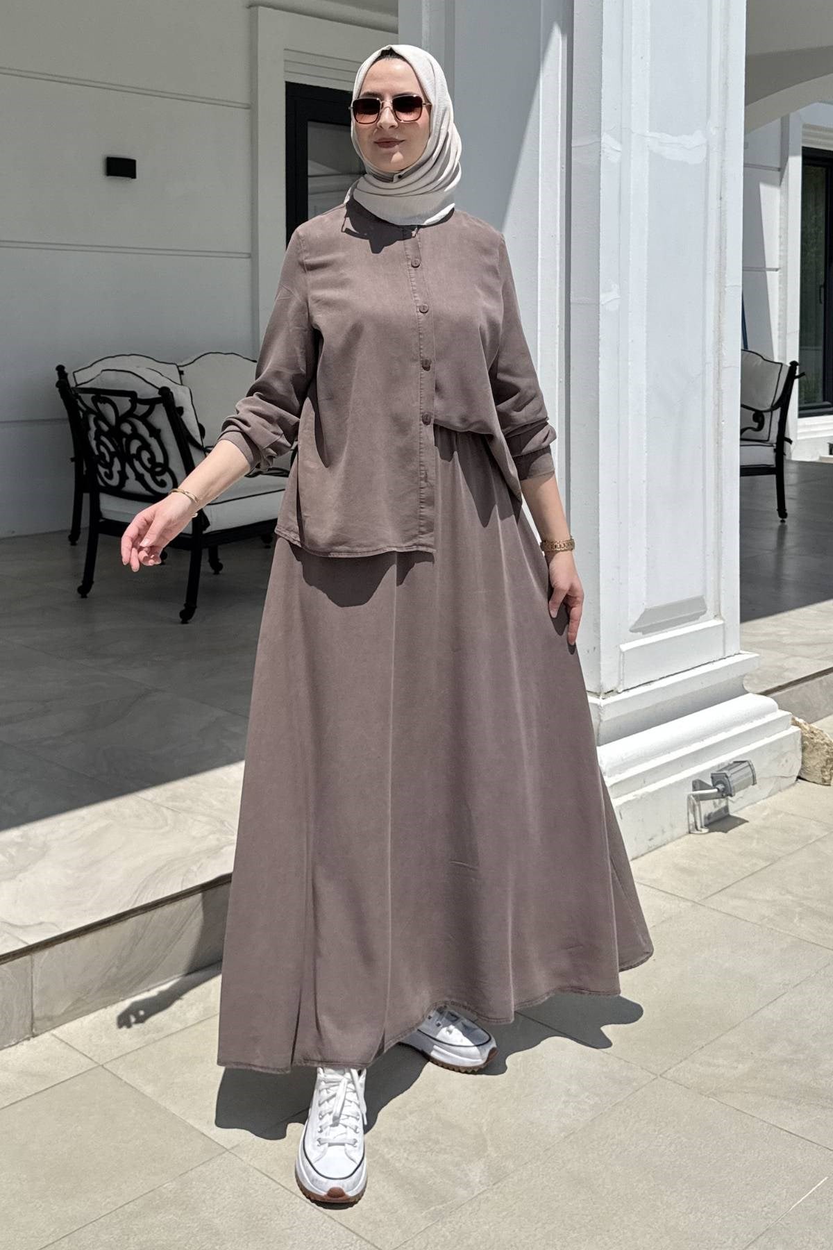 Ezgi Pantolonlu Takım Bordo | Rabia Şamlı | Tesettür Giyim, Elbise ve Kadın Giyim Modası
