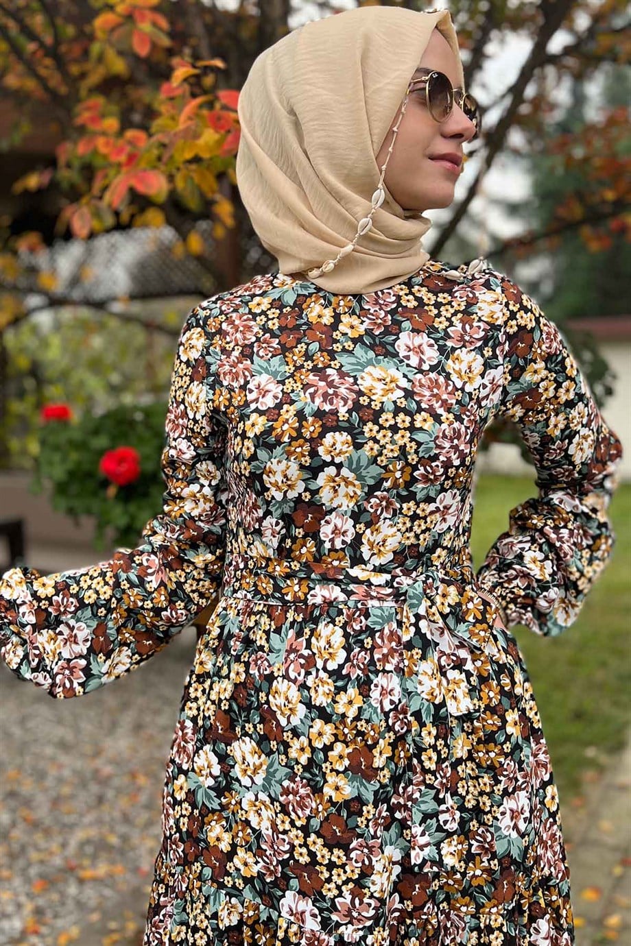 Lina Çiçekli Elbise | ELBİSE