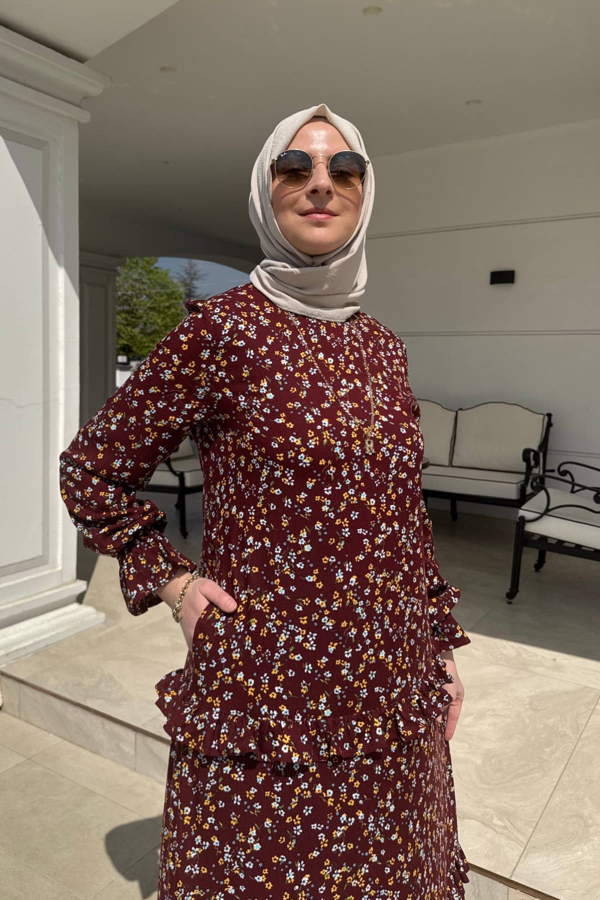 Irmak Elbise Lacivert | Rabia Şamlı | Tesettür Giyim, Elbise ve Kadın Giyim Modası