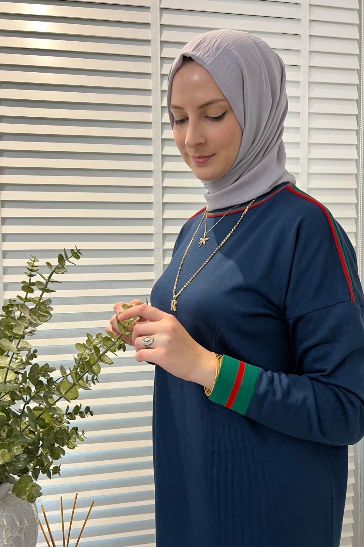 Ecem Pembe Triko Elbise - Rabia Şamlı | Tesettür Giyim, Elbise ve Kadın Giyim Modası